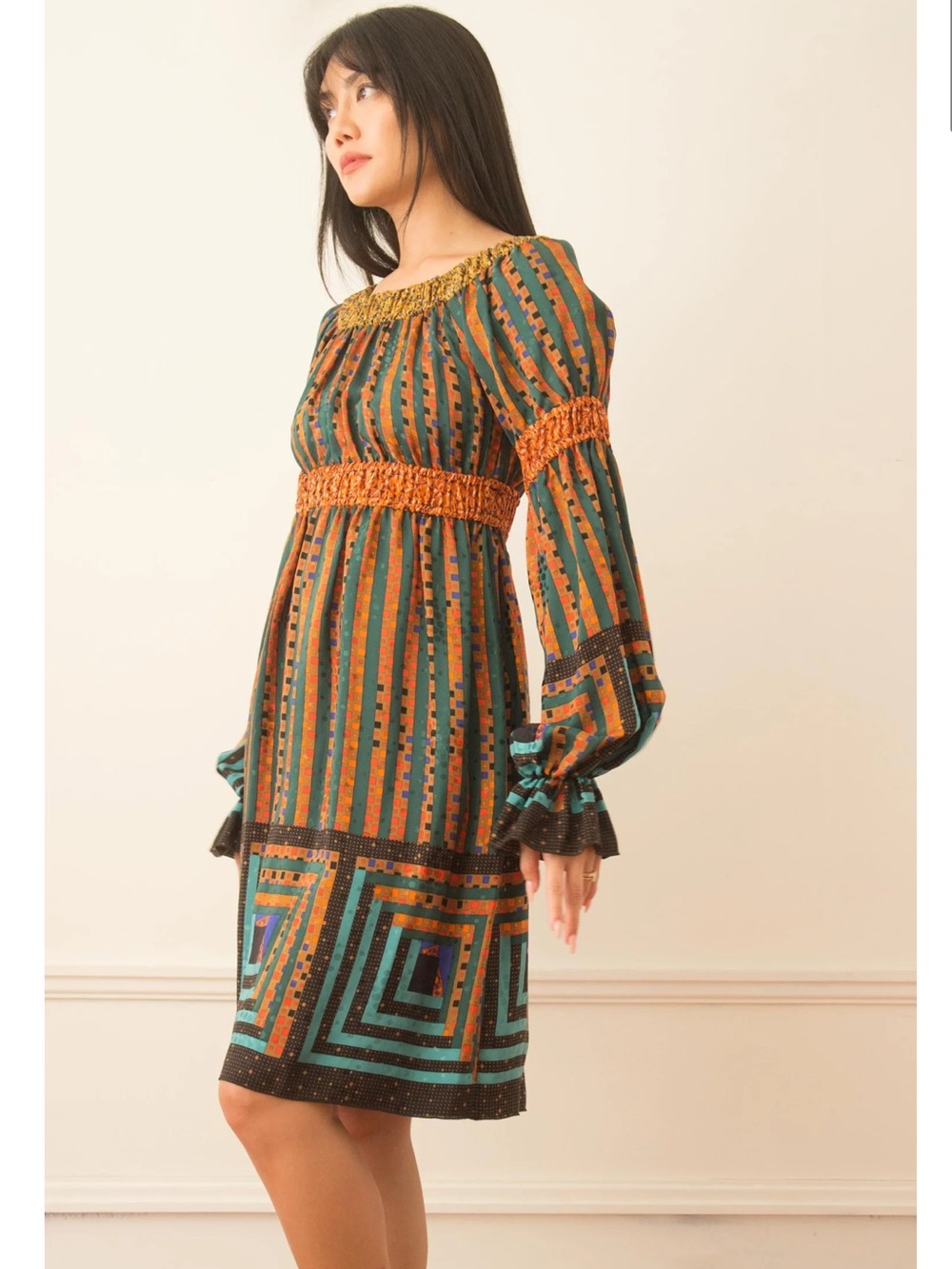 Anna Sui 2008 Runway Sample Silk Dress